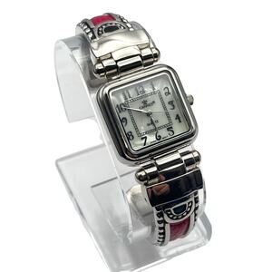 Cannes Womens Quartz Cuff Bracelet Pearl Like Face Watch 25mm - Fresh Battery